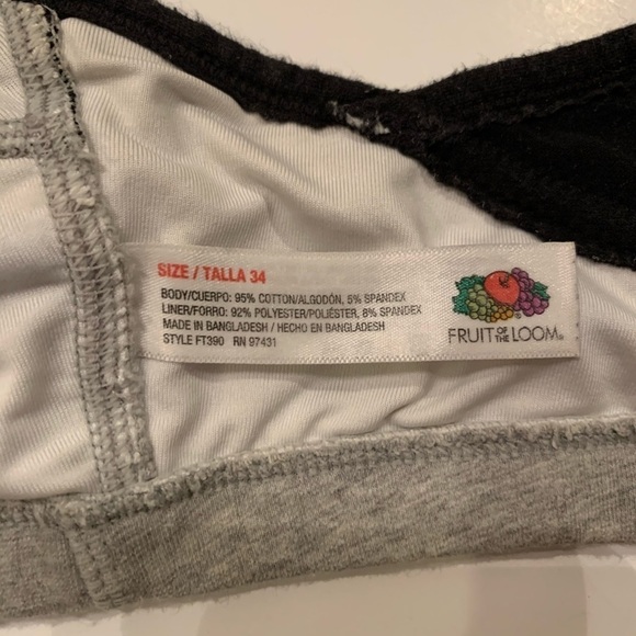 Fruit of the Loom Snap Front Sports Bra - 34C - Picture 6 of 10